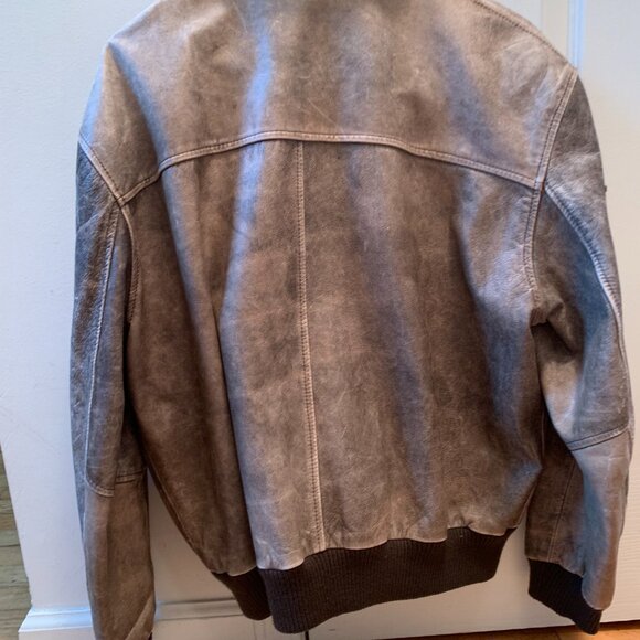 Flight Club bomber leather Jacket - Picture 11 of 16